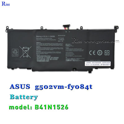 chất lượng  B41N1526 15.2V 64Wh Laptop Battery For ASUS ROG Strix GL502 GL502V GL502VS DB71 nhà máy sản xuất